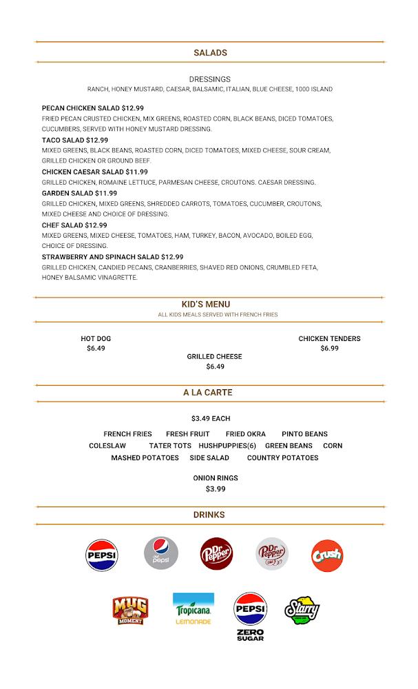 Cowboys Restaurant Sanger Menu image 4